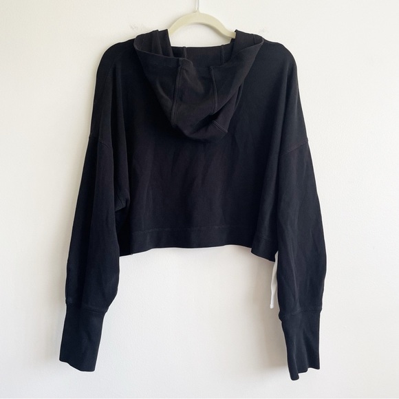 Sweaty Betty Halle Berry Hoodie sweatshirt cropped thermal activewear waffle XL - Picture 5 of 14